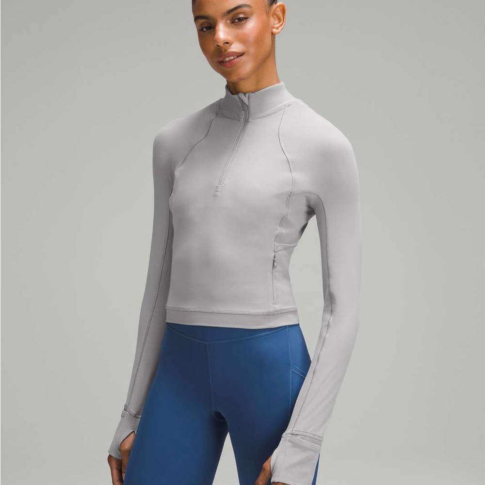Lululemon Its Rulu Run Cropped Half Zip